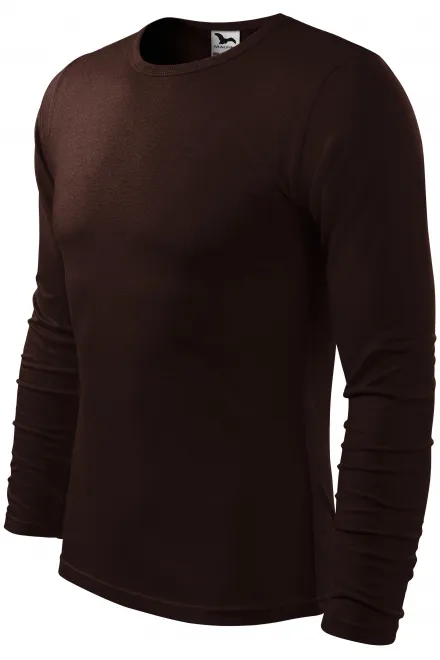 Men's long sleeve T-shirt, coffee