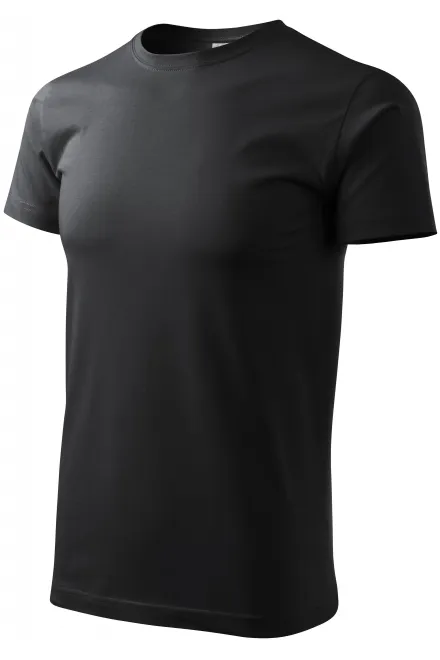 Men's simple T-shirt, ebony gray