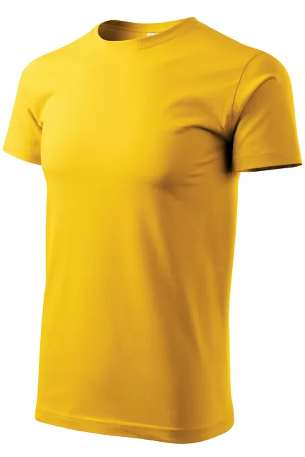 Men's simple T-shirt, yellow
