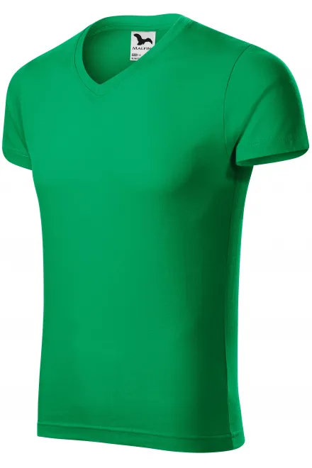 Men's tight-fitting T-shirt, grass green