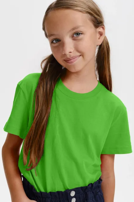 Barnens lätta T-shirt, äppelgrön
