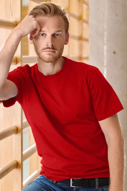Camiseta de peso pesado, rojo