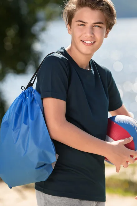 Camiseta deportiva para niños, azul oscuro