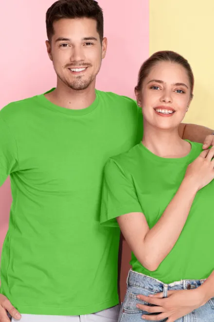 Camiseta ligera de manga corta, manzana verde