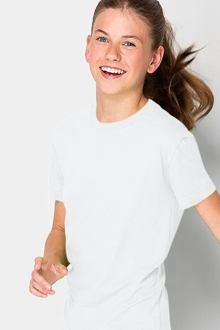 Camiseta ligera para niños, blanco
