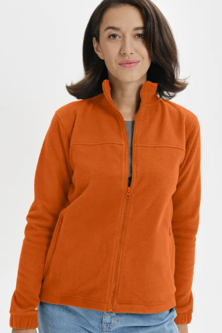 Chaqueta de lana para mujer, naranja