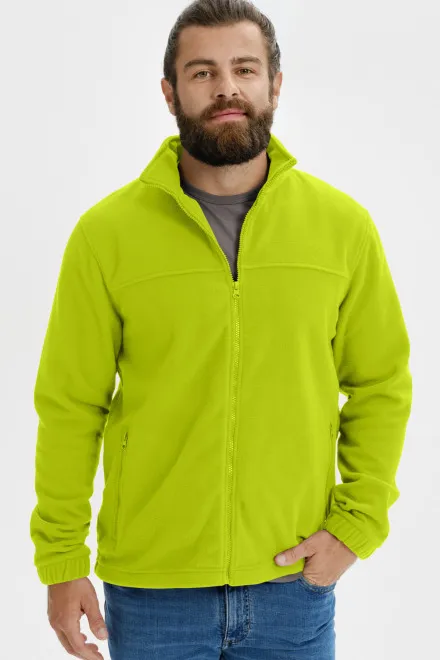 Dame fleecejakke, lime grøn