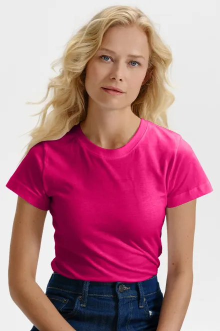 Damen einfaches T-Shirt, lila