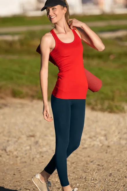 Damen Leggings, dunkelblau