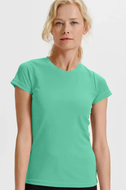 Damen Sport T-Shirt, Minze