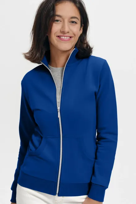 Damen Sweatshirt ohne Kapuze, königsblau