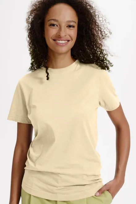 Damen T-Shirt, Bio-Baumwolle, mandel