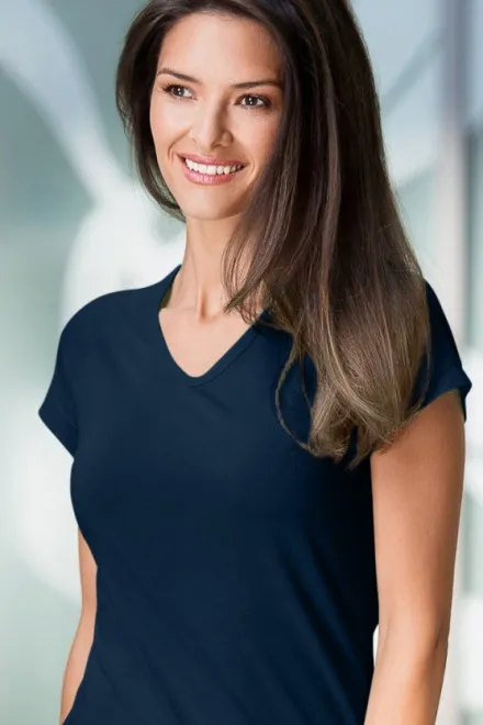 Damen T-Shirt mit Raglanärmel, dunkelblau