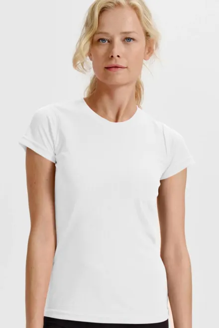 Dames sport T-shirt, witte