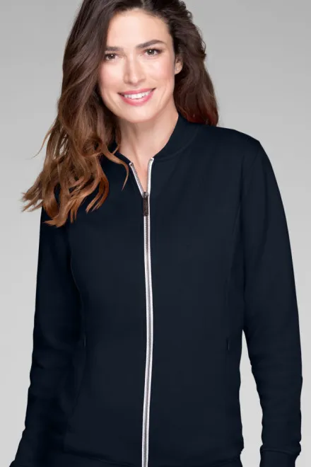 Damessweatshirt met verborgen zakken, donkerblauw