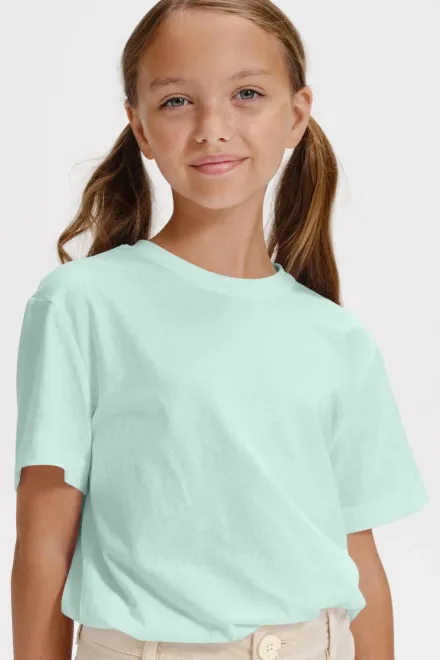 Eenvoudig kinder T-shirt, ijsgroen