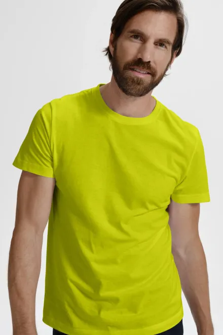 Eenvoudig T-shirt voor heren, limoen groen