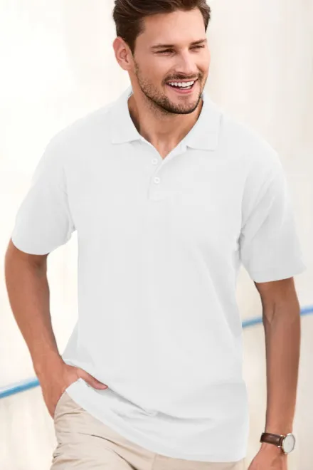 Elegantes Poloshirt für Herren, weiß