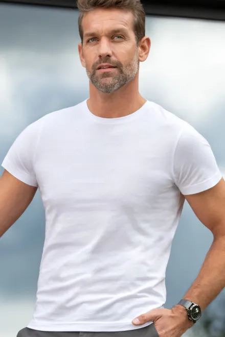 Exklusives Herren-T-Shirt, weiß