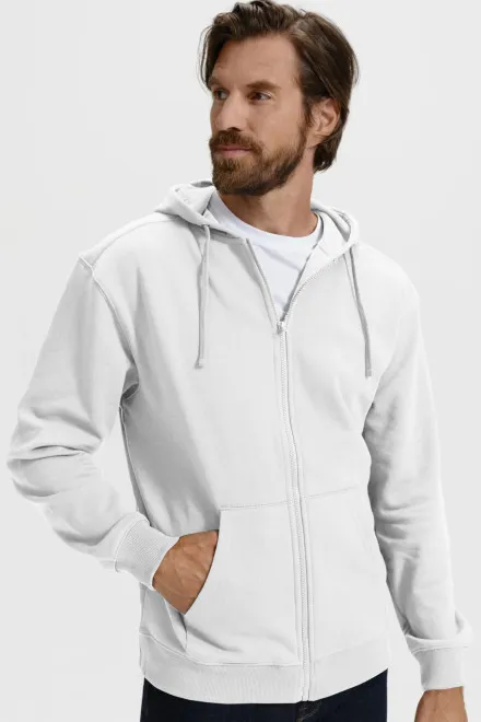 Felpa da uomo con cappuccio, bianco