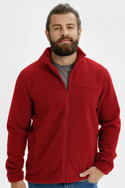 Fleecejacke für Herren, marlboro rot