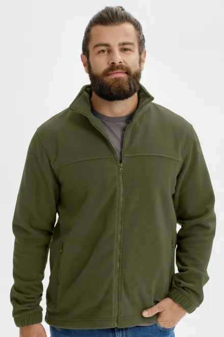 Fleecejacke für Herren, military