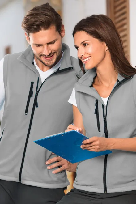 Fleeceweste, hellgrau