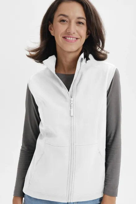 Gilet aderente da donna, bianco