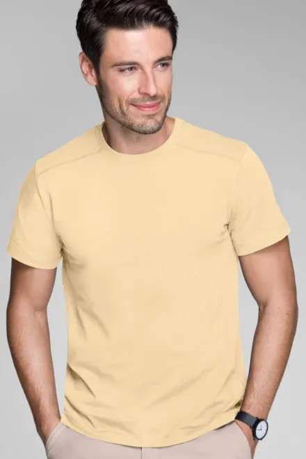 Heren T-shirt versierd, vanille