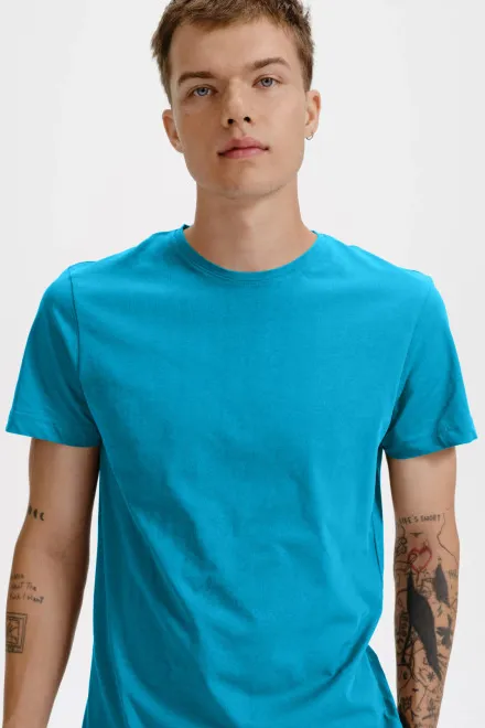 Herren T-Shirt aus Bio-Baumwolle, türkis