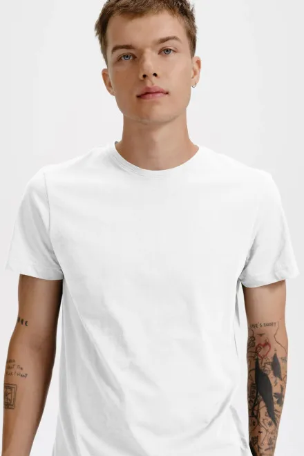 Herren T-Shirt aus Bio-Baumwolle, weiß