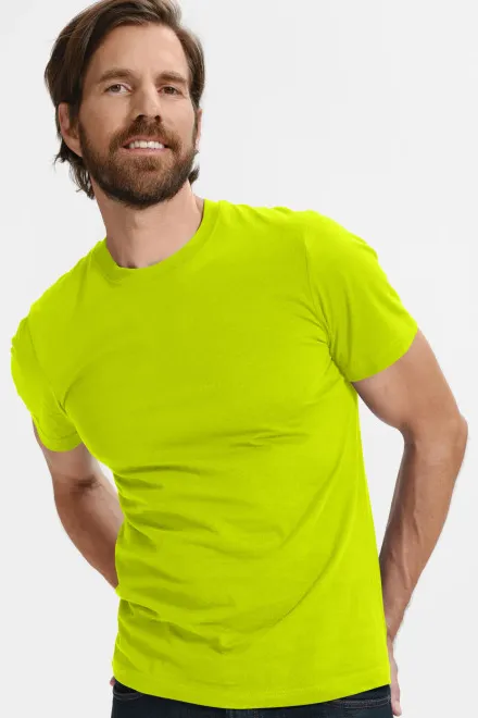 Klassiek T-shirt voor heren, limoen groen