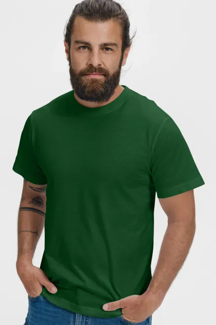 Klassisches T-Shirt, Flaschengrün