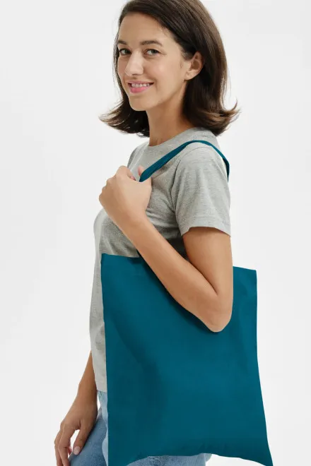 Kleine Einkaufstasche, petrol blue