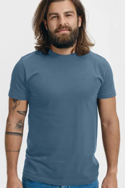 Koszulka unisex o wyższej gramaturze, denim