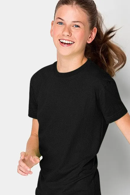Lätt T-shirt för barn, svart
