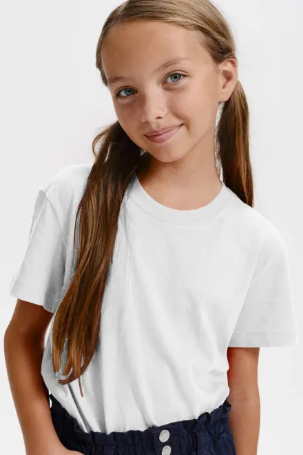 Leichtes Kinder T-Shirt, weiß