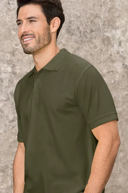 Los poloshirt voor heren, military