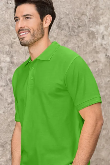 Loses Poloshirt der Männer, Apfelgrün
