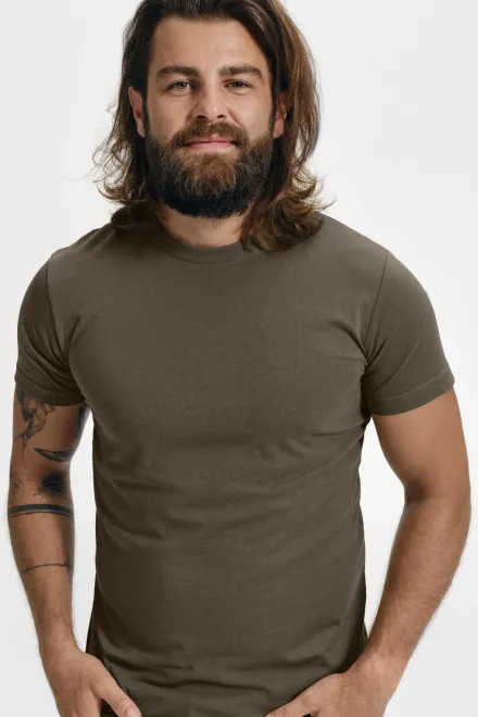Modieus T-shirt voor heren, army