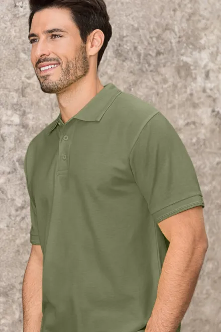 Muška široka polo majica, khaki