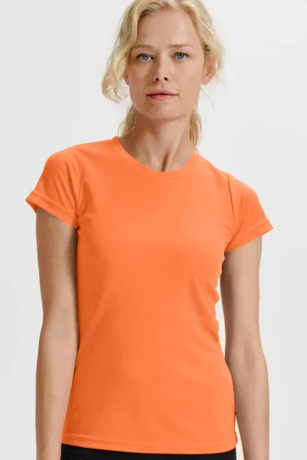 Naiste spordisärk, neoon mandariin