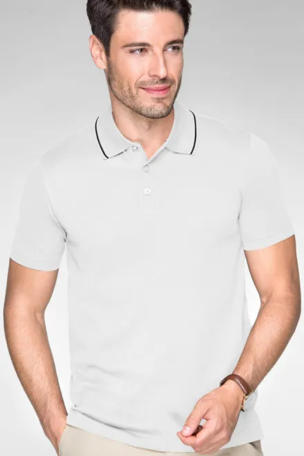 Pánská elegantní polokošile mercerovaná, bílá