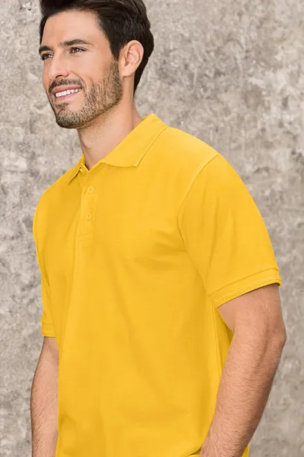 Polo ampia da uomo, giallo