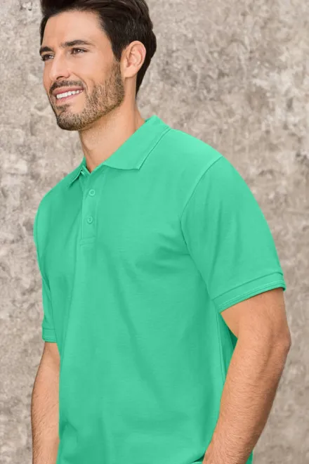 Polo ample homme, menthe