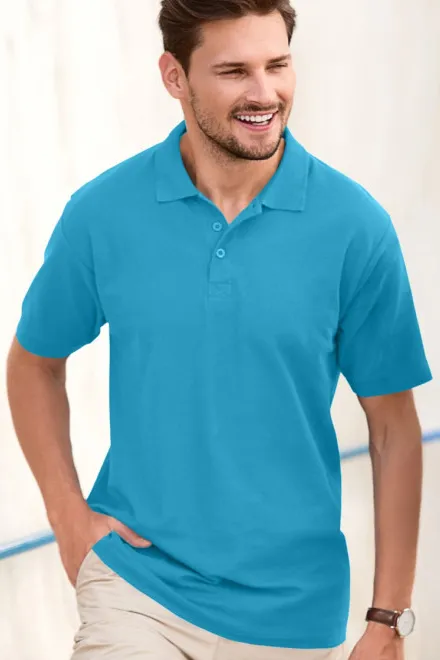 Polo elegant pentru bărbați, turcoaz