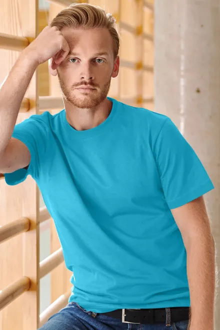 Schweres T-Shirt, türkis