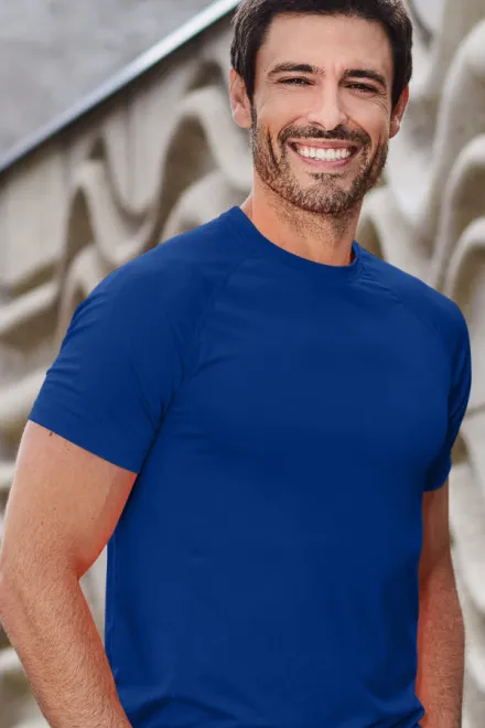Sport-T-Shirt für Herren, königsblau