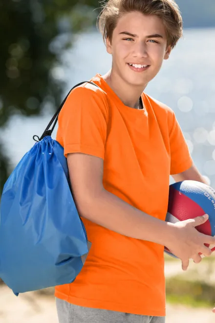 Sport-T-Shirt für Kinder, neon orange