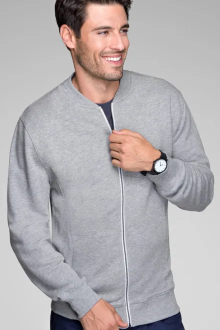 Sweat homme avec poches cachées, marbre gris foncé